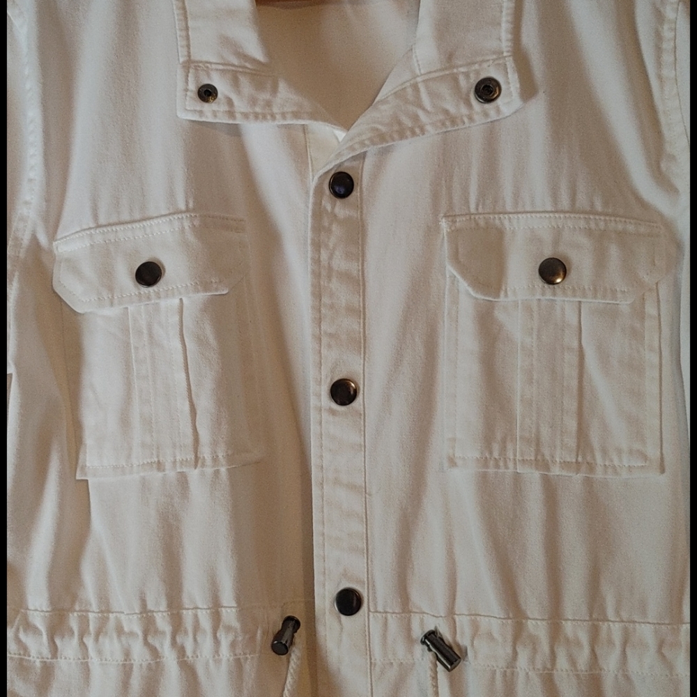 White Drawstring Jacket - Picture 4 of 5